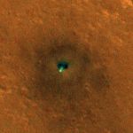 Green Spot on Red Planet